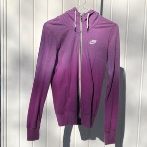 Ombré Nike Zip up Hoodie
